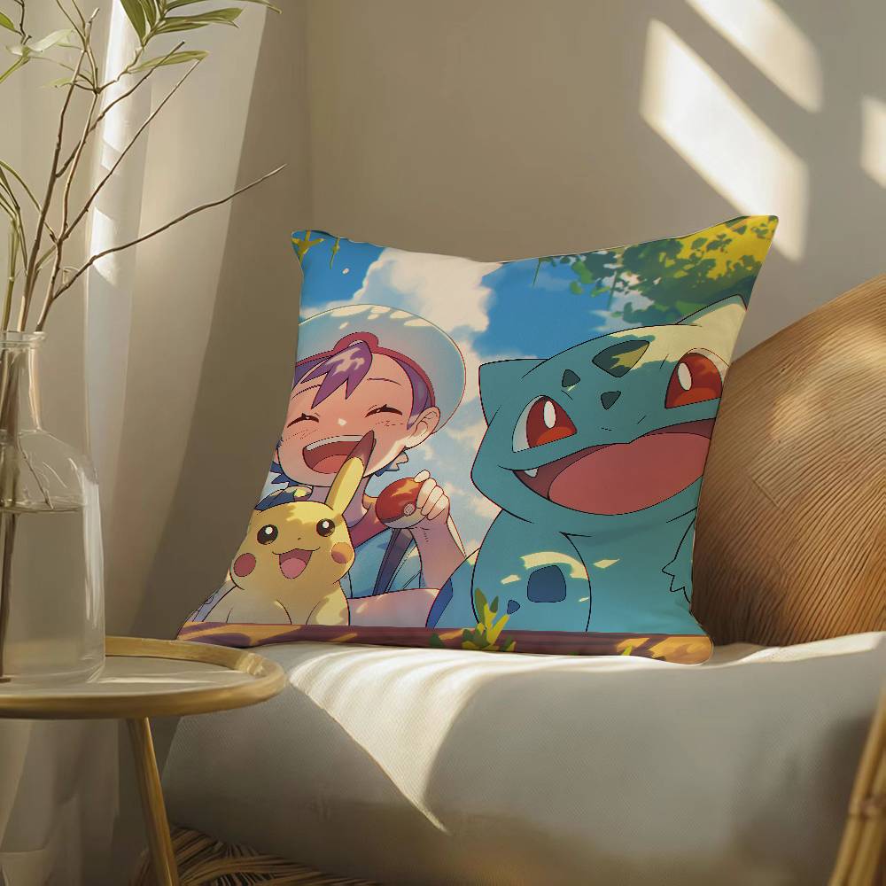 Pokemon Charizard Anime Plush Pillow Cover Soft Short Plush Cushion Cover For Sofa Bedroom Living Room Home Decor Gift