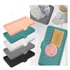 Silicone Soap Drain Tray Free Punching Soaps Holder Home Gadgets Drainage Diversion Type for Bathroom Toilet Kitchen
