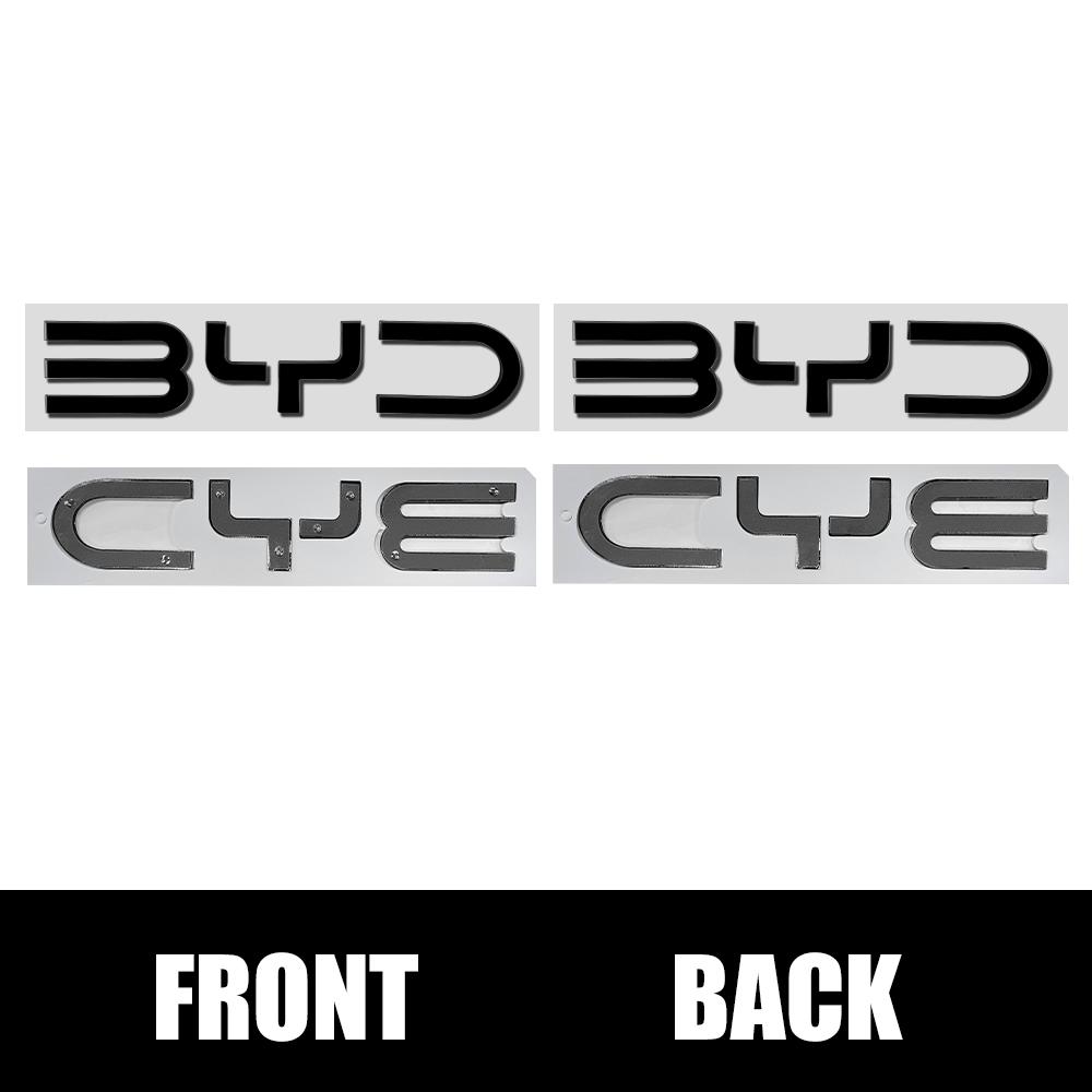 For BYD SEAL QIN HAN SONG Plus ATTO3 SEAL ABS Chrome Black Logo BYD Emblem Letters Stiker Car Trunk Badge Auto Parts Accessories