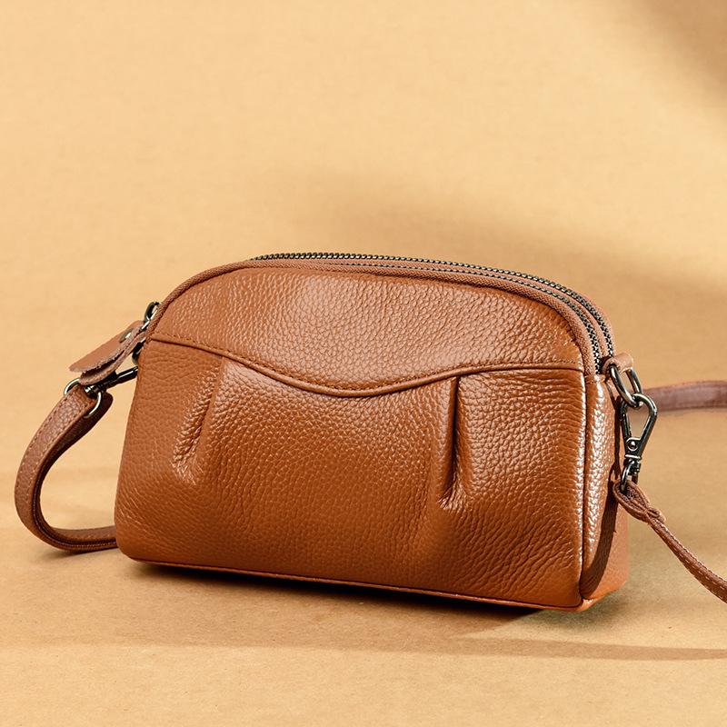 Genuine Leather Women's Bag Design Sense Cowhide Single-shoulder Crossbody Bag