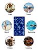 Navy Blue Starfish Printed Beach Towel Ultra-fine Fiber, Fast Drying,large and High Water Absorption,beaches and Swimming Pools