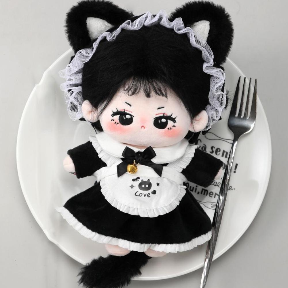 Bow Skirt Cotton Doll's Clothes Cat Tail Plush Doll Clothes  Children's Gift