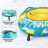 Snow Tube Inflatable Winter Snow Tube Sled Heavy Duty Snow Ski Tube for Outdoor Sledding with Thickened Handles and Oxford Cover