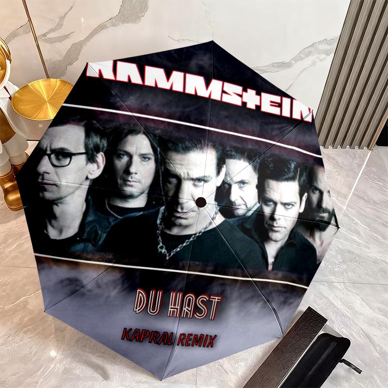 Famous German rock heavy metal band Rammstein Till Lindemann Umbrella, a portable iron travel and camping essential umbrella H4