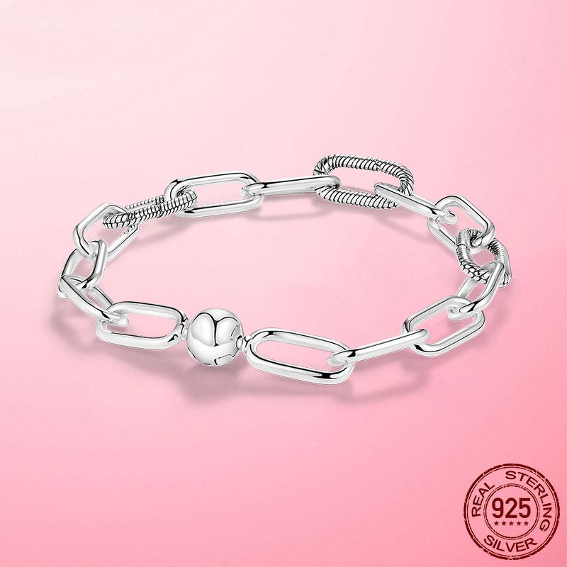 Hot Authentic Gold Plated Color Me Bracelets copper Me Lobster Clasp Chain Link Femme Bracelets Ideal For Women Jewellery Gift Pulseira
