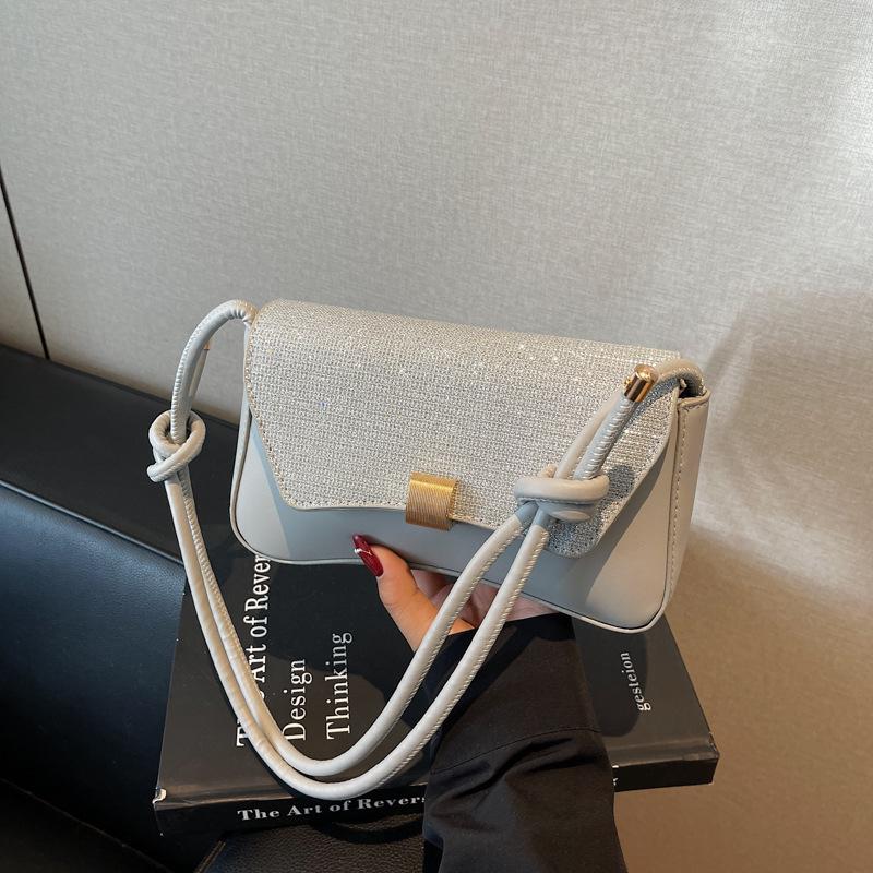 Underarm bag 2025 new trendy fashion commuter bag solid color shoulder messenger bag high-end niche handbag