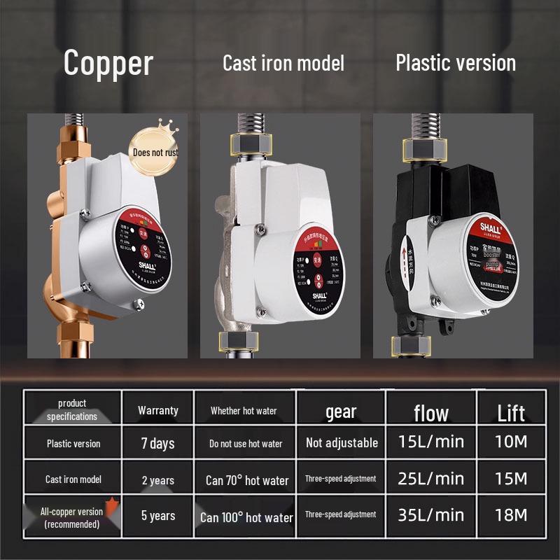 Silent Automatic Booster Pump for Small Household Solar Water Heaters