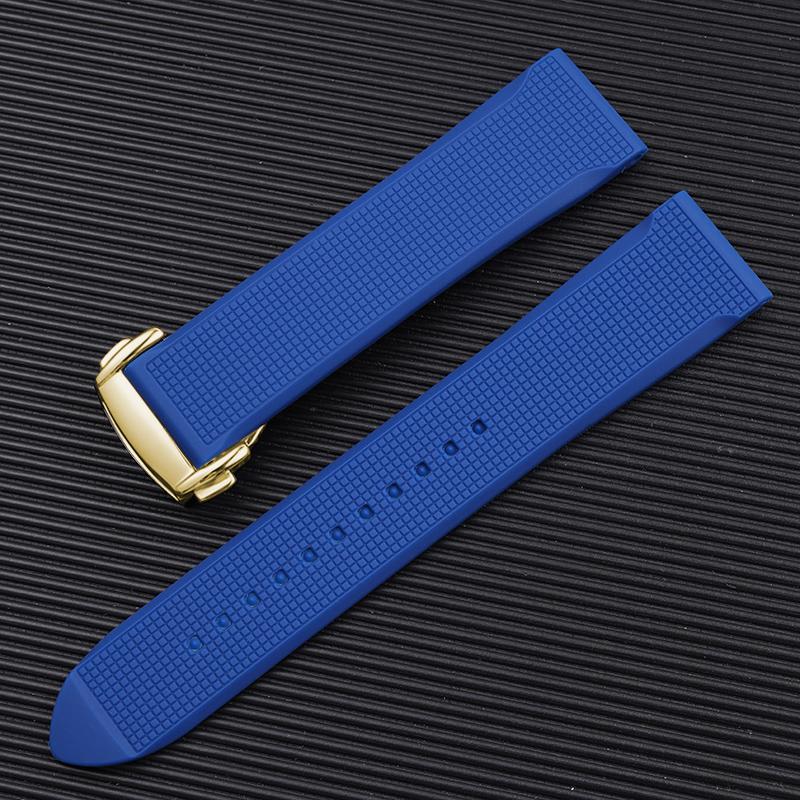 Watchband for Omega Seamaster 300 Speedmaster for 19mm 20mm 21 22mm Rubber Silicone Soft Waterproof and sweat proof Watch Strap
