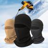 2Pcs/Set Winter Hat Scarf Set Solid Color Polar Fleece Thickened Riding Hat Adjustable Drawstring Neckerchief Set