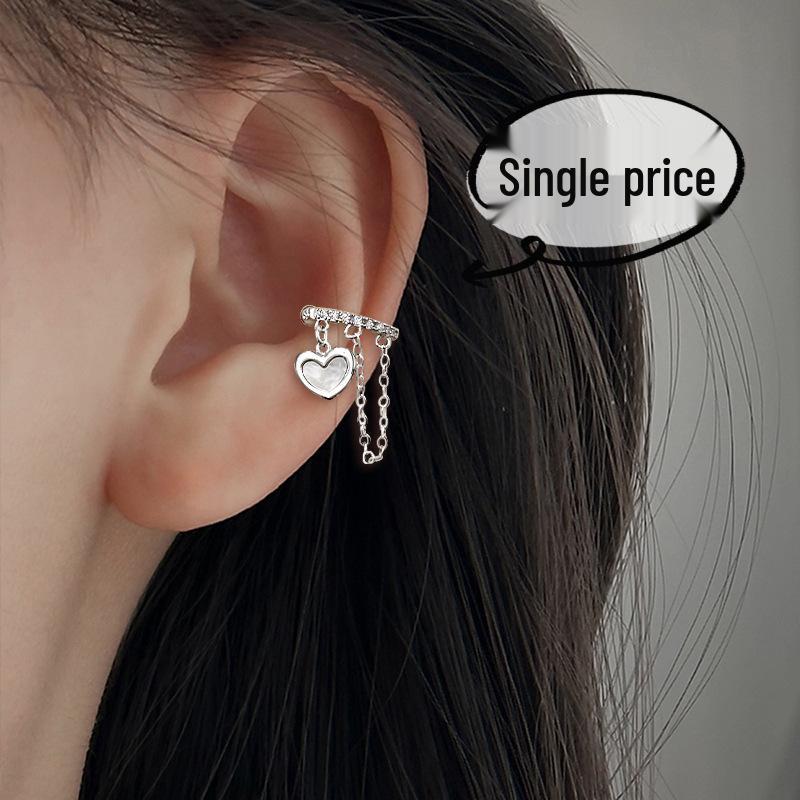 European & American Twist Long Tassel Clip-On Ear Cuff for Women