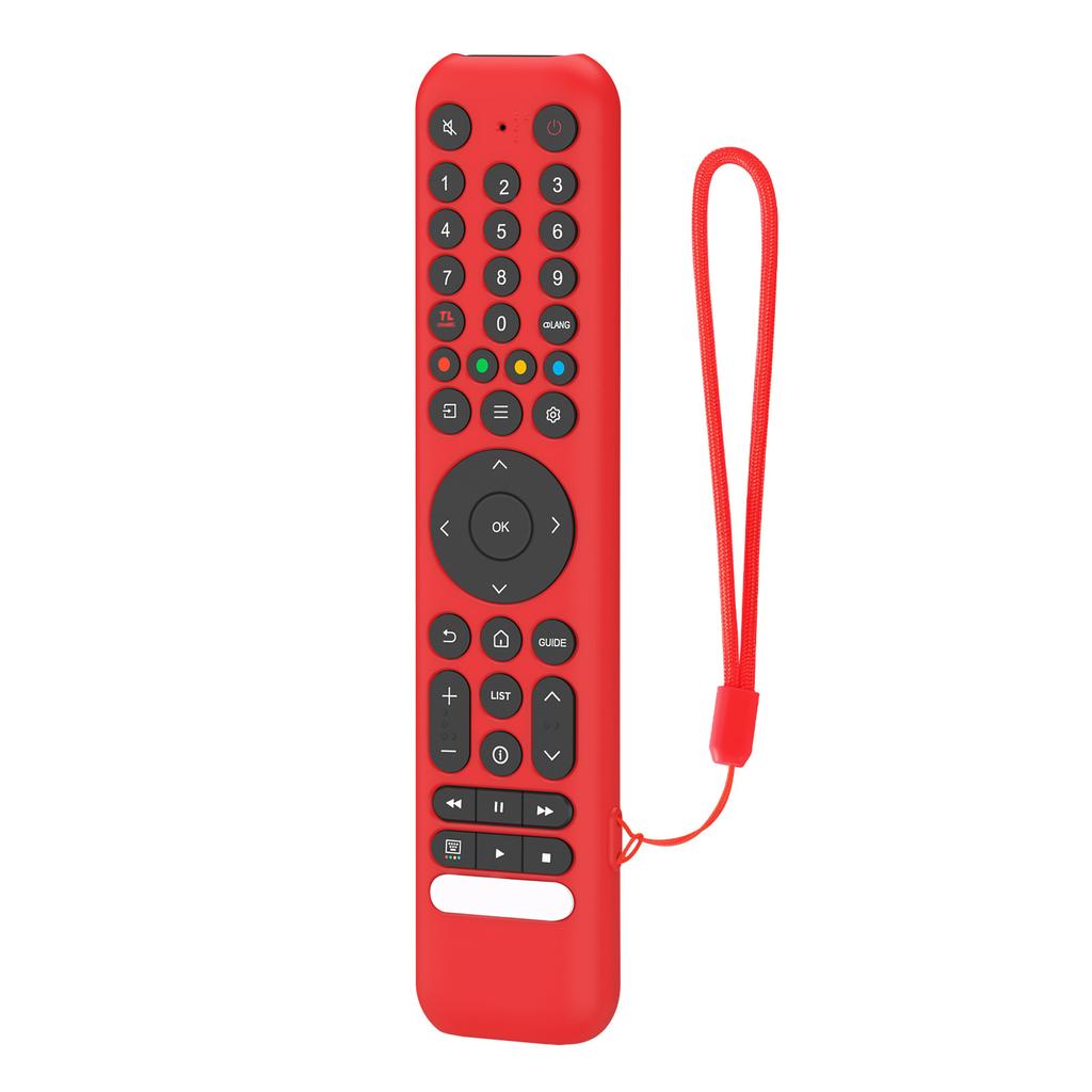 Schutzhülle aus Silikon für TCL RC716 RC833 Fernbedienung mit rutschfestem Design und abnehmbarem Lanyard