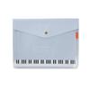 A4 Gusseted Music Case for Piano Sheet Music (Blue)