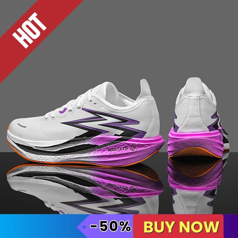 Marathon Sneakers Men's Running Shoes Professional Carbon Plate Sports Training Shoes Outdoor Non-slip Shock-absorbing Tennis