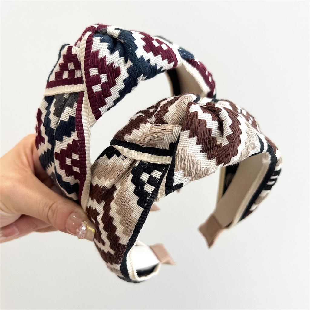 Creatieve Geborduurde Haarbanden Elastische Boheemse Hoofdbanden Strand Haaraccessoire Voor Vrouwen Culturele Mode Accessoires