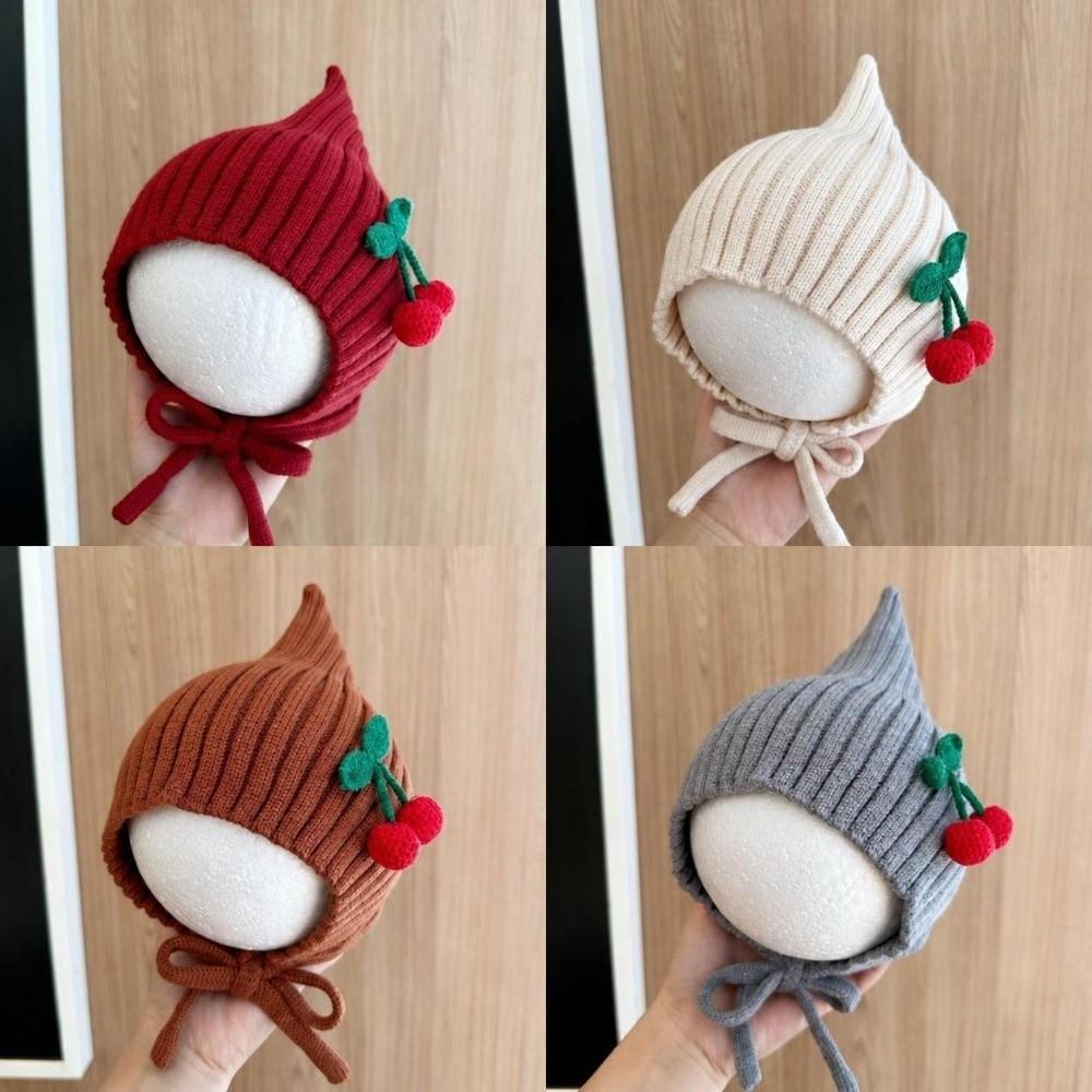Thick Infant Winter Hat Soft Girls Knitted Hat Fashion Baby Hooded Hat