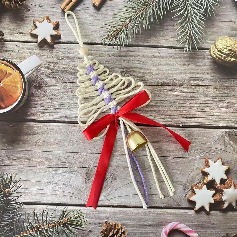1Pc Handmade Woven Christmas Tree Ornaments Hanging Ornaments for Christmas Wedding Home Decoration Party Gifts Gifts for Friends