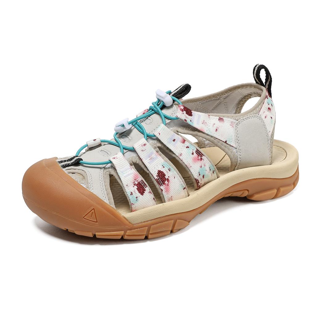 Svarta Sommar Strandtofflor Herr Dam Utomhus Vattenskor Vandring Camping Klättring Aqua Skor Andningsbara Sandaler för Herrar