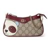 Borsa a Spalla a Catena per Bambini in Tela GG con Panda Beige Rosso Shopping Quotidiano 818763-FAEEO-8575