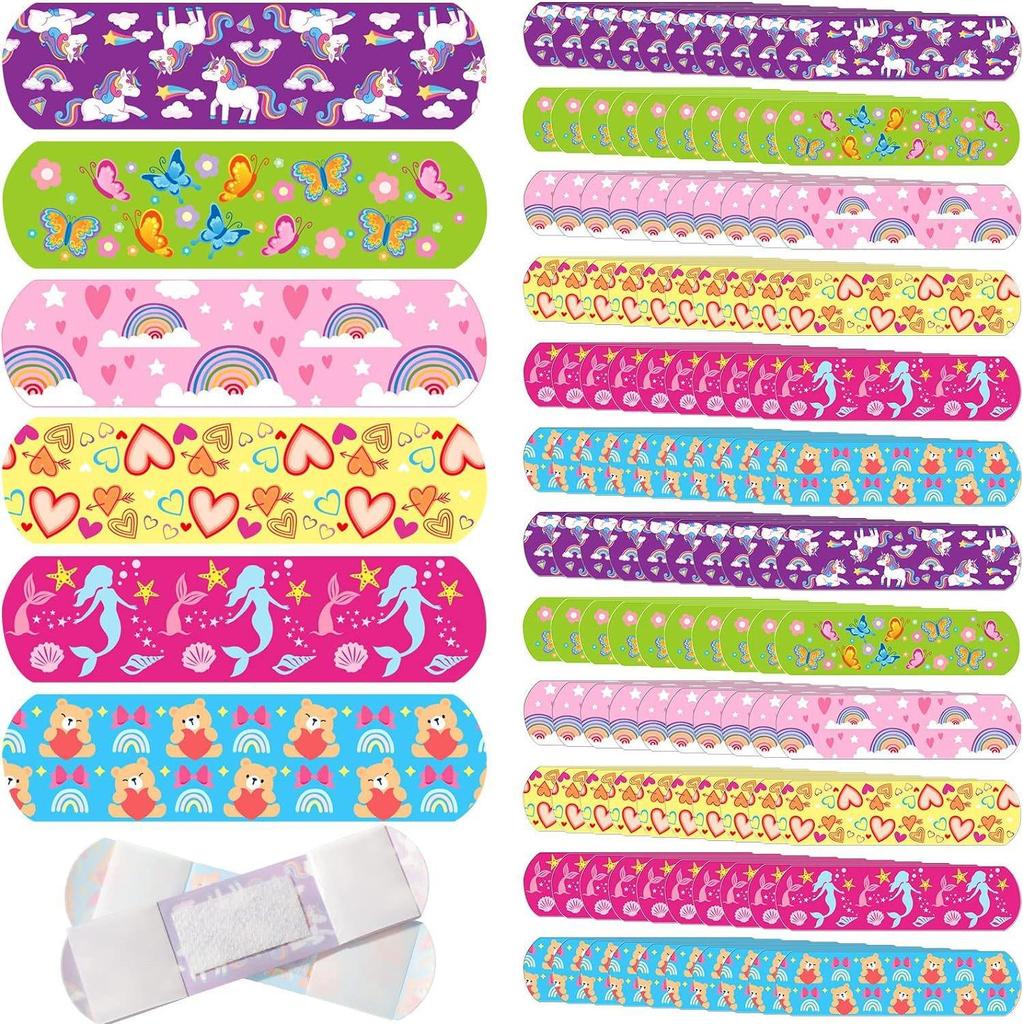 Cartoon Waterproof Hemostatic Band-Aids for Kids - Transparent, Cross-Border Export