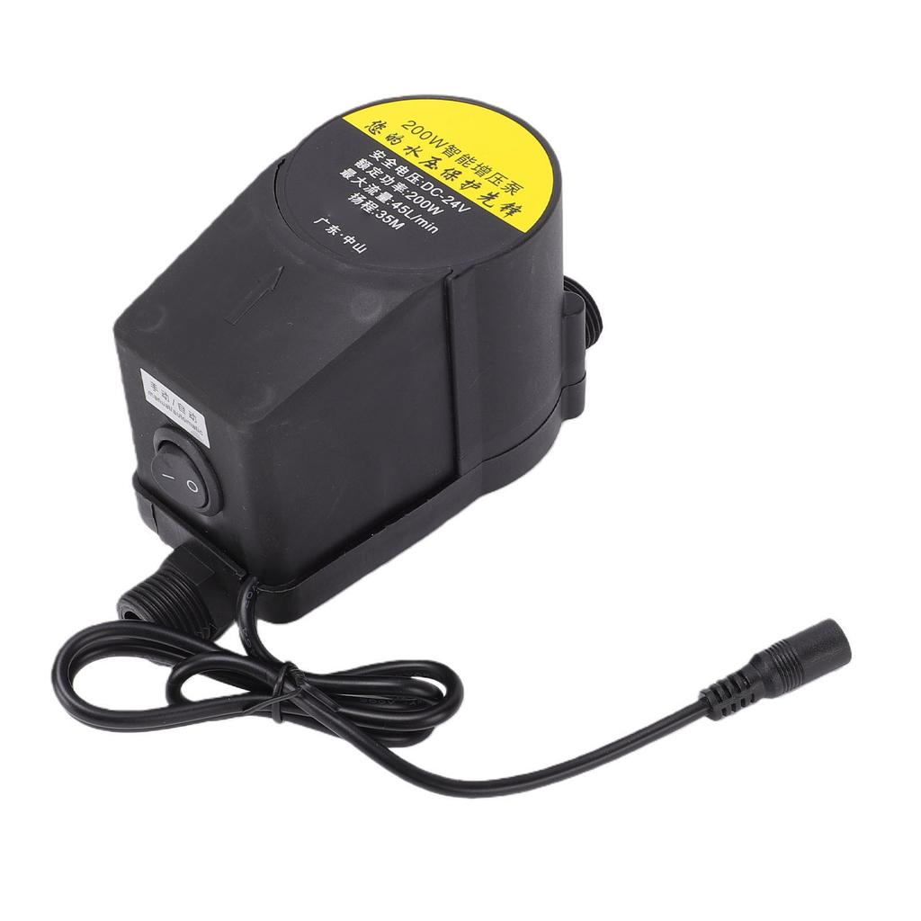 Water Pressure Booster Pump Portable Automatic Shower Pump for Bathroom Kitchen 200W 45L min