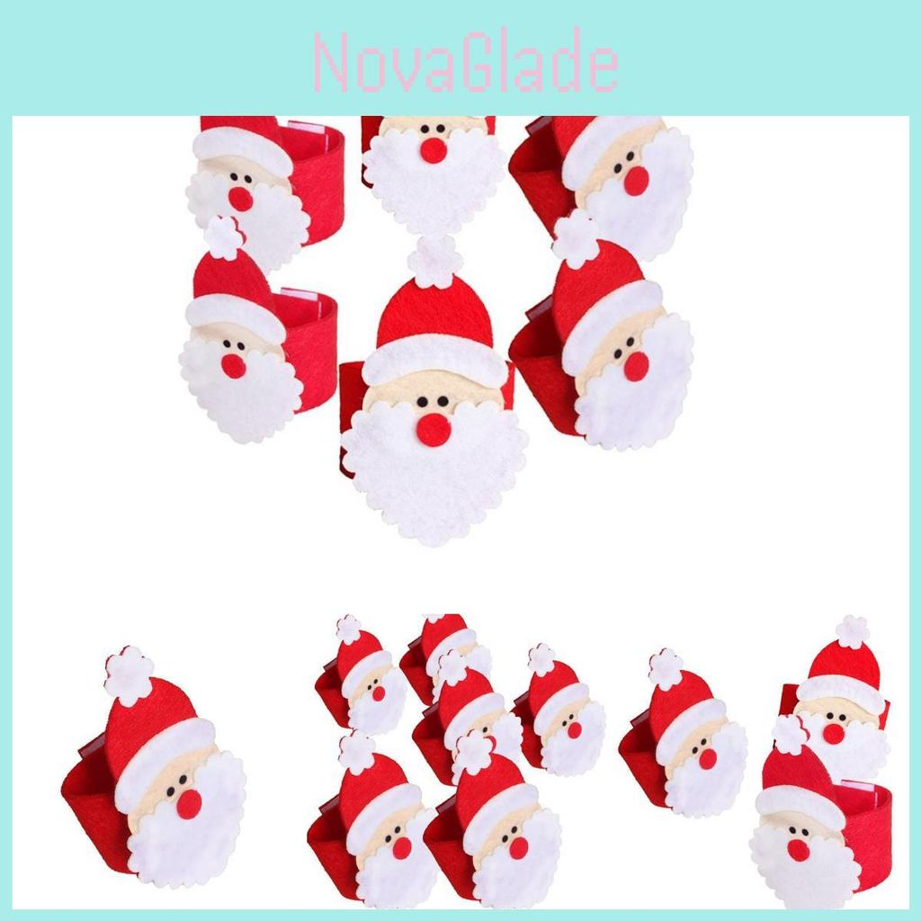 Christmas Decorations 3d Santa Claus Non-woven Tablecloth Set For Hotels And Dining Tables In Stock