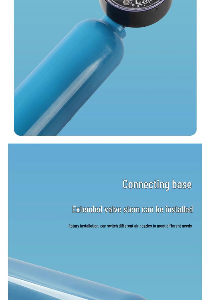 Dual-Purpose Inflator with Plastic Nozzle & Needle for Basketball, Football, Volleyball, Balloons, and Swim Rings