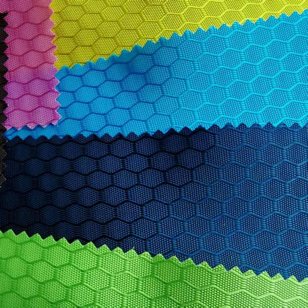 Water-Repellent Honeycomb 420D PU Oxford Fabric for Suitcase Lining