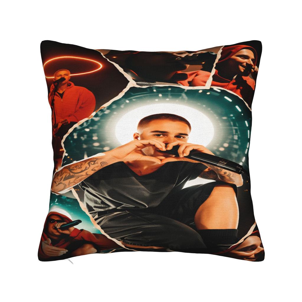 J-JustinS B-Bieber Pillow Case Square Pillow Cover Cute Funny Cushion Cover For Couch Sofa Bedroom