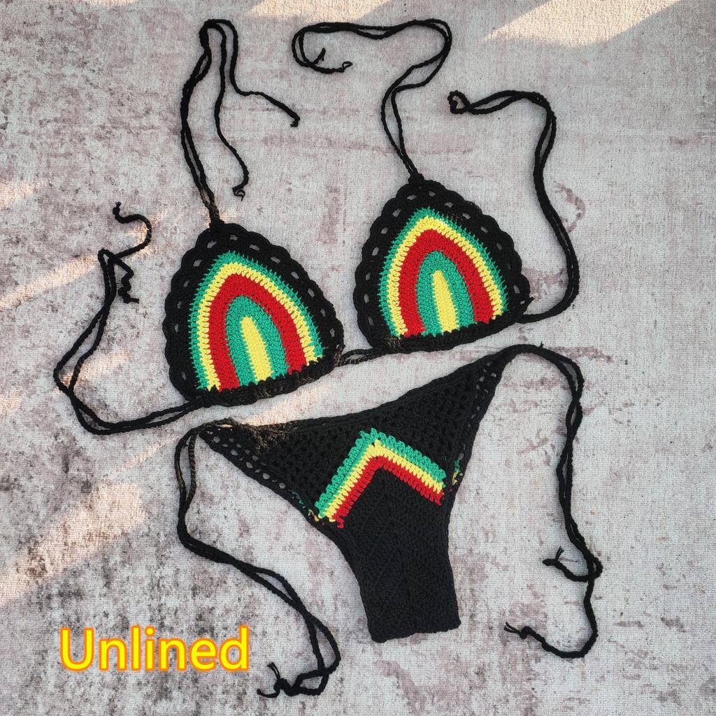 Handmade Crochet Brazilian Bikini Set Swimsuit