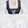 Women's German Bavarian Oktoberfest Beer Festival Costume Dirndl Embroidery Dress For Carnival Party