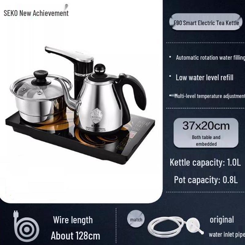 Seko F90 Electric Tea Kettle: Fully Automatic Water Filling, Smart Tea Brewing, and Boiling Kettle Set W36.