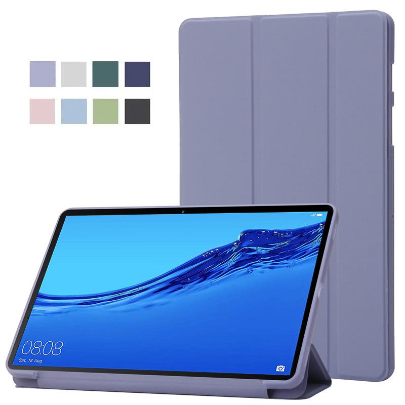 Funda for Huawei Mediapad M5 Lite 10 Case 10.1 Trifold Leather Soft Back Stand Tablet for Huawei Mediapad M5 Lite Case 10 1 Inch M5 Lite 10(10.1inch)