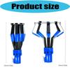 Light Bulb Changer Head with Aluminum Body, Manual Overhead Service Tool for Hard-to-Reach Ceiling Lighting Use