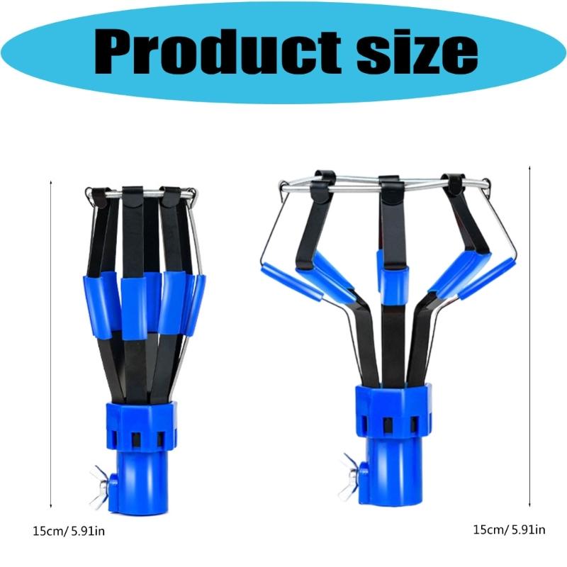 Light Bulb Changer Head with Aluminum Body, Manual Overhead Service Tool for Hard-to-Reach Ceiling Lighting Use