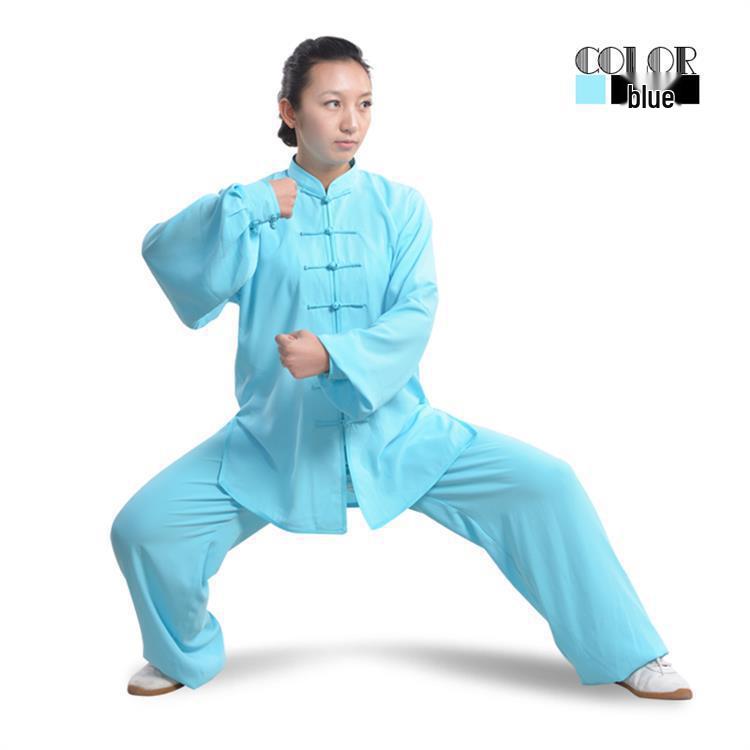 2024 Spring & Autumn Cotton-Silk Tai Chi Suit for Middle-aged & Elderly Men & Women - Practice & Performance Wear