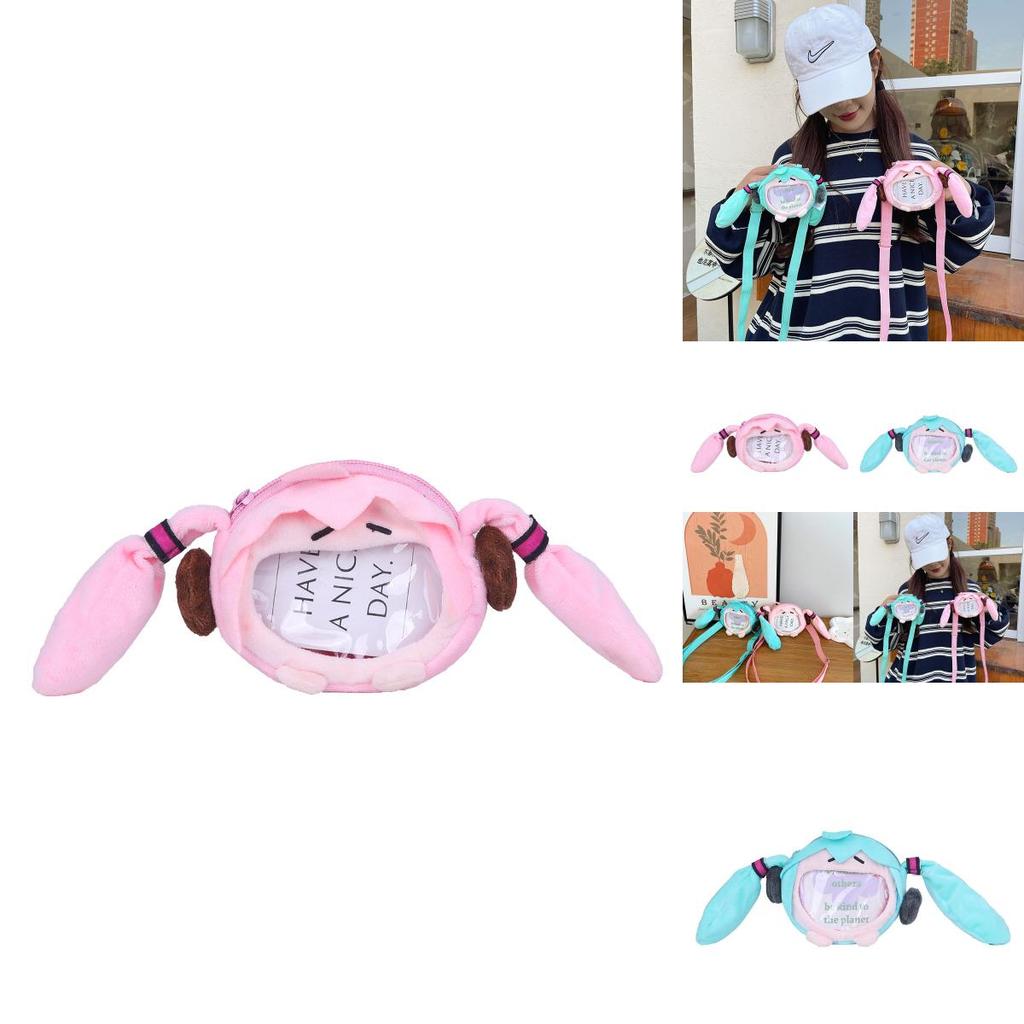 Hatsune Miku Plush Childrens Earphone Case With Breathable Lightweight Storage For Kids Gift
