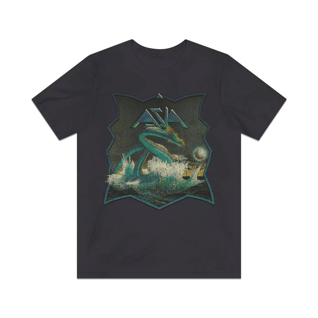 Asia Water Dragon 1982 Vintage Men s T shirt L