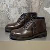 2025 New Men's Retro Casual High-top Thick-soled Versatile Thick-soled Heightening Martin Boots 57012-Q