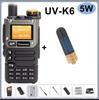 Quansheng UV-K6 Walkie-Talkie UV-K5, Aviation Multi-Band, One-Key Frequency Pairing, Bilingual English/Chinese.