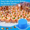 Round Shape Cake Lolly Mold Set Nonstick Cake Pop Cutter and Pusher Cake Circle Maker  Parties