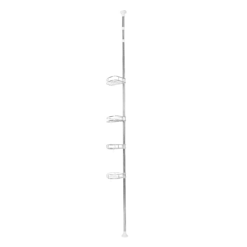 4 Layers Bathroom Storage Rack Stainless Steel Toilet Shelf Holder Organizer