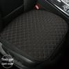 All-Season Breathable Linen Car Seat Cushion Set with Polka Dot Embroidery