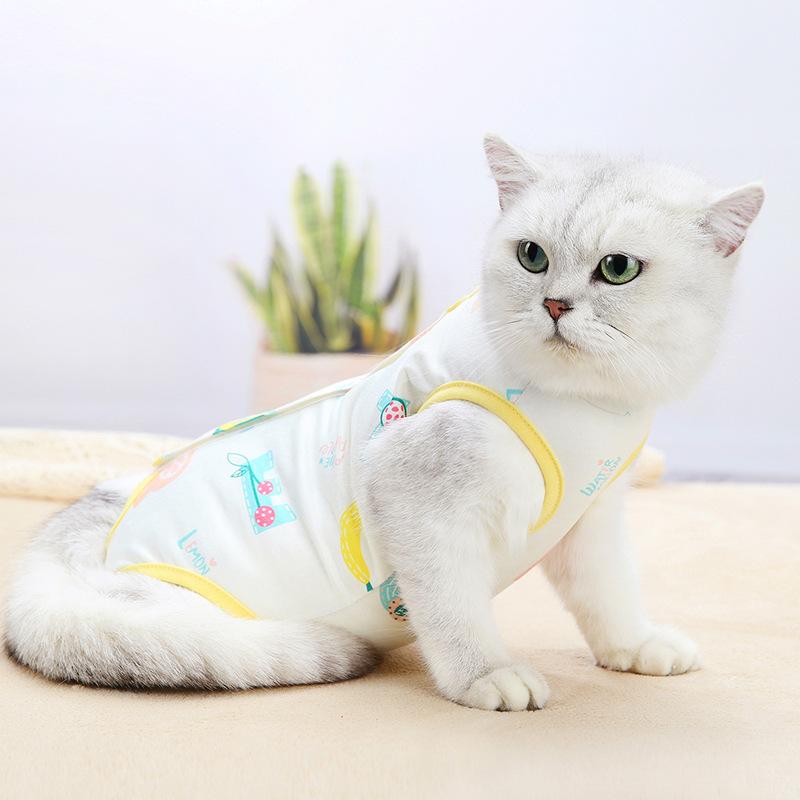 Cat Vest for Small Medium Dogs Kitten Weaning Sterilization Suit Puppy Anti-scratch Body Strap Clothes Pet Care Clothing