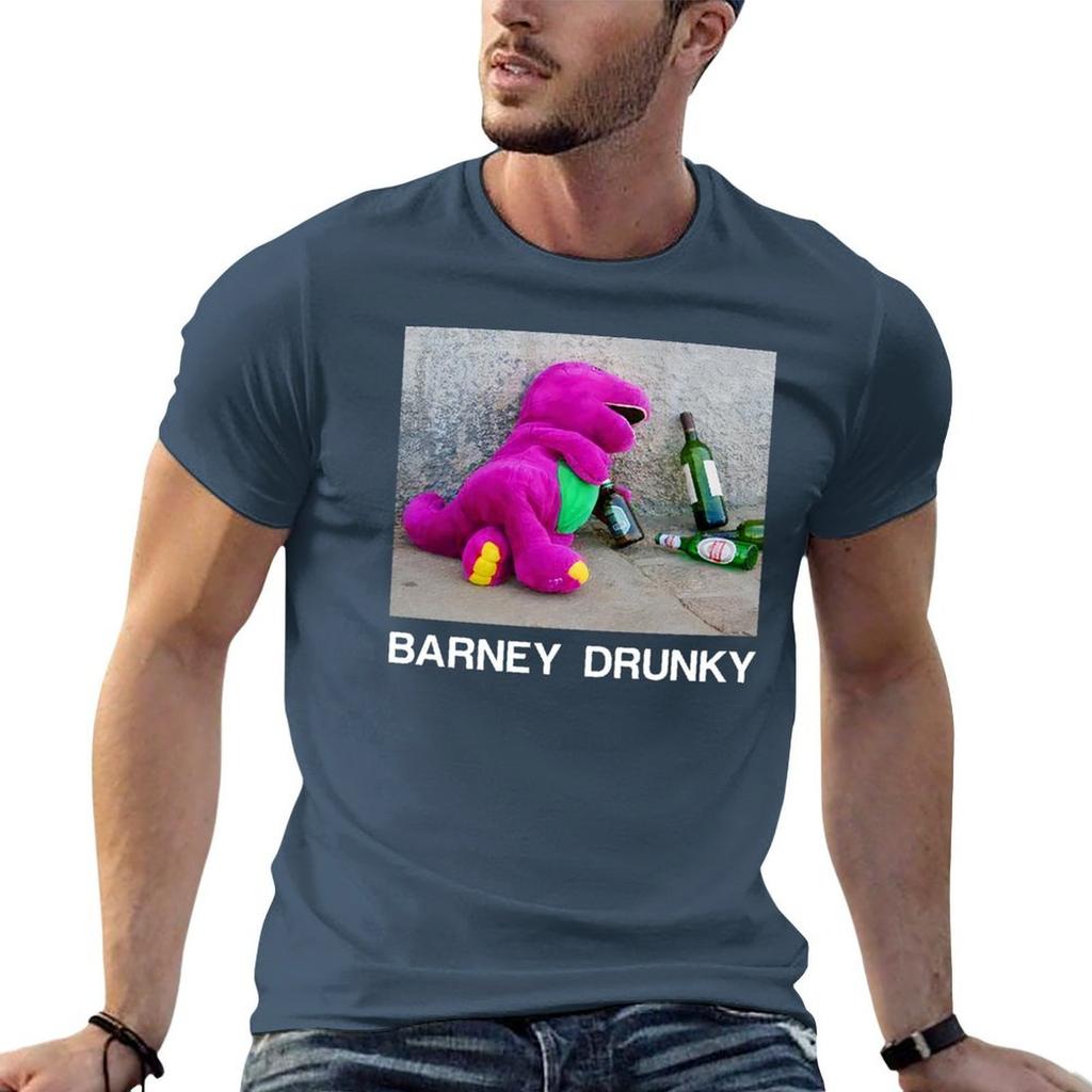 Barney Drunky Tshirt Cheap Stuff Vintage T Shirts Unisexs Cotton Tshirt