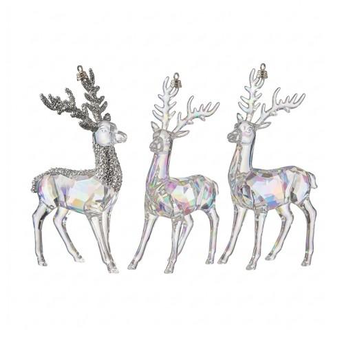 Kaemingk Reindeer Tree Decoration (Pack of 3)