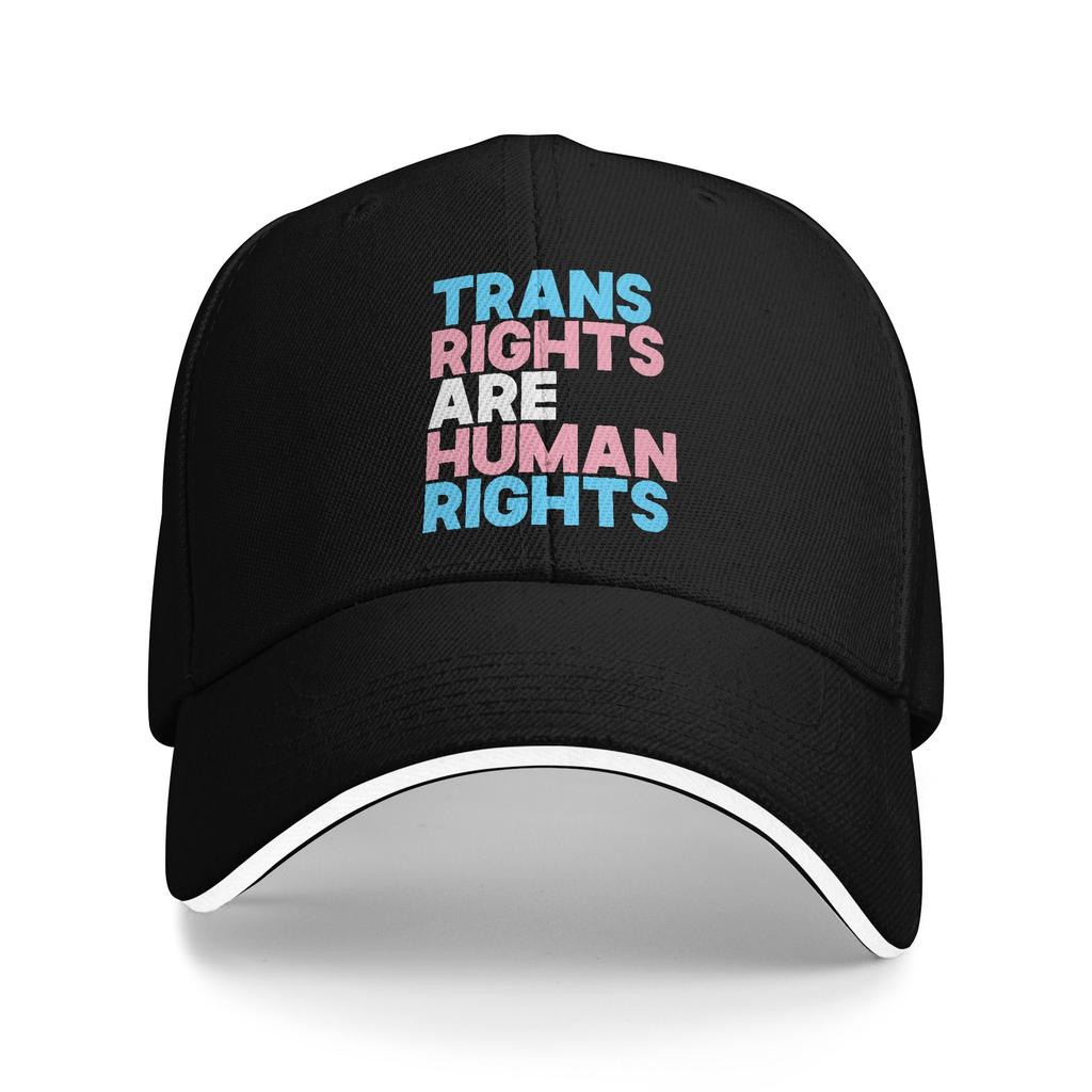 Transgender Pride LGBTQ Baseball Caps Casual Trans not Threat Sandwich Hats Unisex Polyester Caps Hat Outdoor