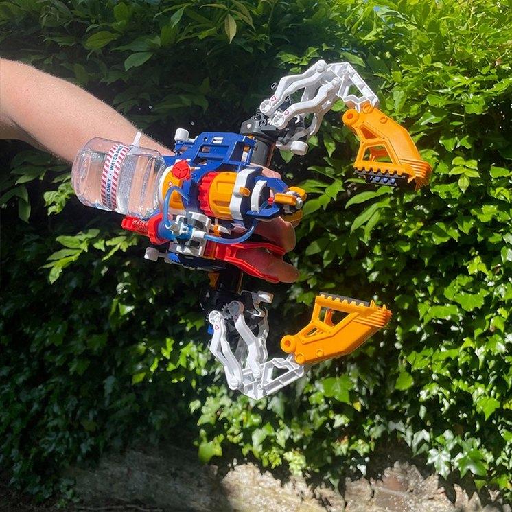 Zabawka dla dzieci robot ręka cyborga interaktywna na wodę pistolet