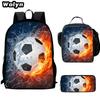 Football School Bag High Definition Waterproof Printing Multi-Functional Load Reduction Ridge Backpack