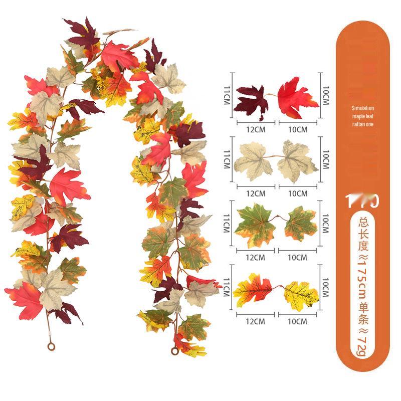 Skladem Podzimní a Halloweenská dekorace z javorových listů pro Vánoce a Den díkůvzdání