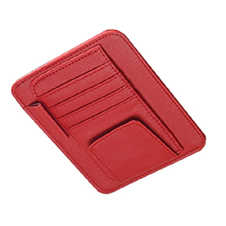 Car Sun Visors Organizer Multi-Pocket Business Card Storage Management Sunglasses Holder Visors Organizers